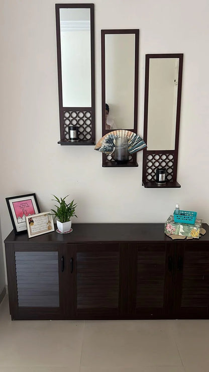 Morrocon Wall Art Décor Long Wooden with Acrylic Designer